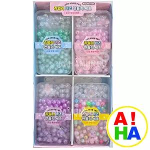 날쌘거북이 3000 쥬얼리 비즈 만들기세트 낱개 1개 디자인랜덤발송 고급투명비즈 목걸이 팔찌