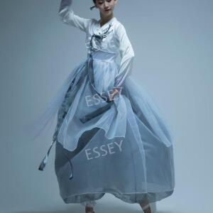 한국무용 의상 공연 전통 원피스 여자 연습복 허리치마 버선 무대 개량