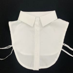 쉬폰 페이크블라우스카라 이너용 목셔츠 화이트 여성용