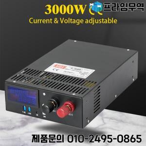 3000W 고전력 스위칭 전원 공급 장치 12V 24V 36V 48V 60V 80V 110V 50A 60A 200A 125A CC/CV 조정 디스플