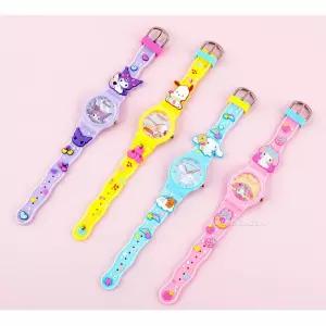 단체선물 시계읽기 산리오 유아손목시계 4개세트 캐릭터 watch 수학놀이