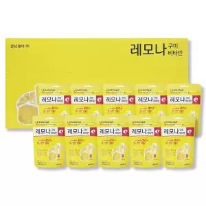 경남제약 레모나 구미 씹어먹는 비타민C 비타민B 젤리 아이 어린이 간식 43g 10봉 TS