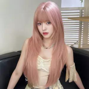 키라비 가발 여성 통가발 스트레이트 긴머리 80cm KPE0491