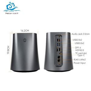Inter N100/N150/AMD R7 5825U를 탑재한 홈 NAS 미니 소형 호환 PC는 2xUSB2.0 1xHDMI2.0 1xTYPE-C 컴퓨터