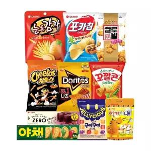 과자선물세트 10종 (포카칩,치토스,도리토스,눈을 감자 등)
