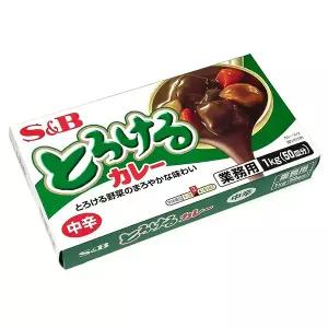 S&B 토로케루카레 중간매운맛 1kg 고형 일본 카레