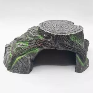 어밥 원목 나이테 모양 파충류 거북이 소 동물 쉼터 계단