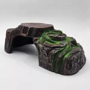 어밥 원목 나이테 모양 파충류 거북이 소 동물 쉼터 계단