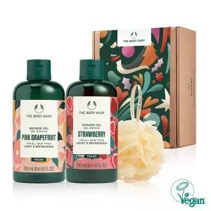 [더바디샵] 핑크 그레이프후룻&스트로베리 샤워 젤 선물세트 (888211)
