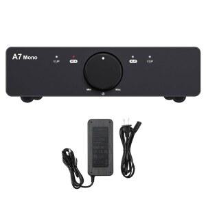 3e 오디오 A7Mono 차세대 가정용 스피커용 전문가용 향상된 홈 스테레오 앰프 PFFB TPA3255 전원 어댑터 포함