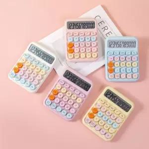 톡톡 컬러풀 다용도 예쁜 계산기 일반 컬러 기계식 전자 알파 미니 사무용