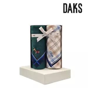 [롯데백화점]닥스 2매 선염 남성 손수건 세트 DEO2106/DEO2102