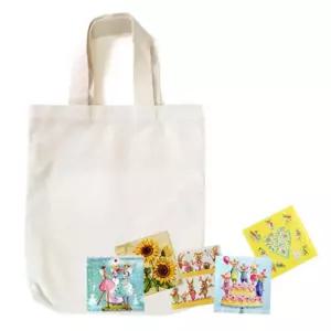 초등생 미술놀이 냅킨 공예 세로형 에코백 만들기 10인용 그리기 교구 특별한