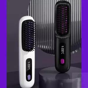 무선 헤어 고데기 빗 무선 매직기 여행용 충전식 고데기 휴대용 고대기