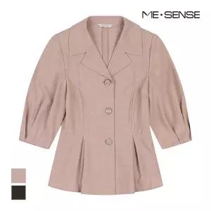 [미센스] 쓰리버튼 반팔 카라 블라우스_MB48BLM102A