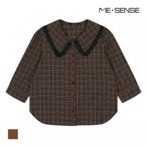 [미센스] 빅카라 체크 블라우스_MB38BLM102Z