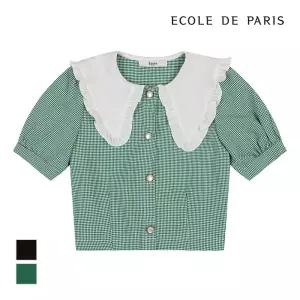 [에꼴드파리] 빅카라 잔체크 자켓_ZB28WJB061Z