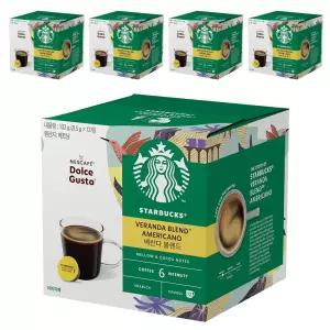 스타벅스 돌체구스토 가정용 회사 베란다 블렌드 캡슐커피 8.5g 12개입 5개
