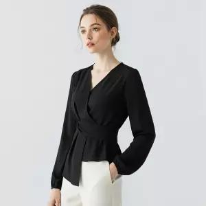 [티뷰] 크로스드레이프블라우스_V5C-CBL003