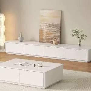 85인치 티비장 높은 고급 선반 장식장 E0 수납장 티비