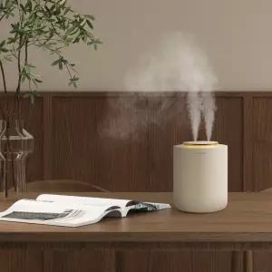 [카프][본사] 듀얼 이중분사 1.5L 무선 무드등 LED 가습기 I 저소음 선세한 분사력 KF-HM402