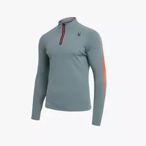 [롯데백화점]스파이더 남성 슬리브 패턴 러닝 하프 집업 티셔츠 SPGFCNRL232MKHA