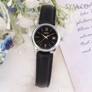 [카시오] LTP-V002L-1B3 데일리 심플 아날로그 정장 여자 가죽 손목시계 c