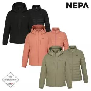 춘추용 겨울용 여성 템프스 3IN1 고어텍스 2L 방수자켓  +경량구스다운) - 7J60602_HDD