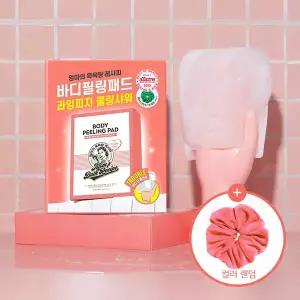 엄마의목욕탕레시피 바디필링패드 트러블케어 8매 + 헤어 스크런치 증정