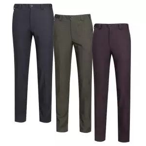 [파파브로]남성 체크 기모 사방스판 골프 바지 GY-PTKG-636-1,2,6