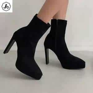 [애슬릿] 앵클 부츠 하이 힐 가보시 스틸레토 캐주얼 여성