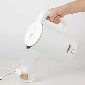 크루거 이중단열 무선전기포트 화이트 커피포트 2L