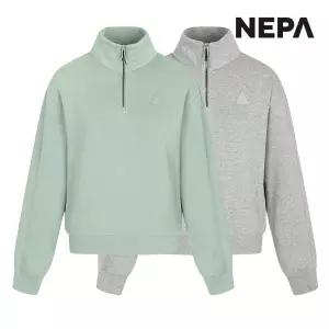 여성 C/P 로고 와펜 하프집업 스웨트셔츠 (루즈핏) 7J85368