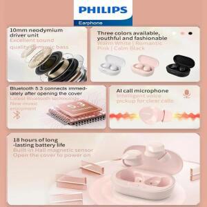 [이어커버]공식 호환 필립스 호환 TAT1209 이어폰 진정한 무선 블루투스 5.3 헤드폰 HiFi HD 통화 헤드셋