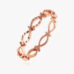 [엘렌쥬얼리]14K 18K 컷팅 피쉬 라인 물고기 미스 링 금 반지