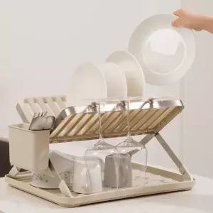 [OLLY]올리 식기건조대 X자형 스텐 건조대 주방 식기건조 OLDR02V