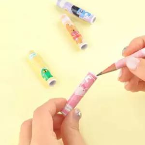 귀여운 캐릭터 연필심 보호 캡 연필 뚜껑 학용품 랜덤