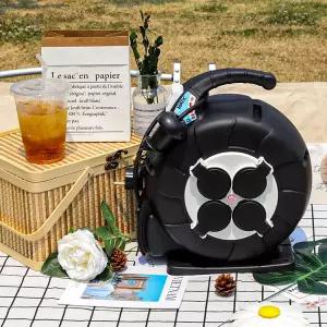 러그박스 오토릴선 고전력 캠핑 전기릴선 캡형 15M 차박 연장선 리드선 자동줄감개 LB-ATCG15MBK