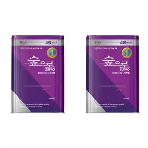 KCC 숲으로내부용플러스 무광 백색 18L 2개