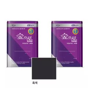 KCC 숲으로내부용플러스 무광 흑색 18L 2개