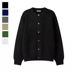 [리빌모아]남자 가을 사일 세미크롭 라운드 니트 가디건 AS CAA Q026 네이비_P405187869