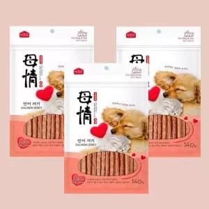 아스쿠 모정 연어져키 140g x 3개 애견간식 강아지간식