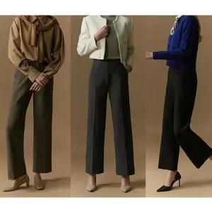 [런칭가 77,000원] 올리브그린 FW 올뉴 퍼펙트 세미와이드 팬츠 3종