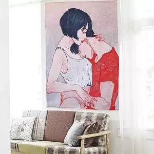 [보리보리/오너클랜]포스터 어 커플 액자 침실 패브릭 거실 대형 M