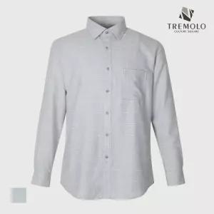 [TREMOLO] 체크 기모 그레이 셔츠_TGBTLYF8321