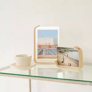 [보리보리/오너클랜]인테리어 냉동밥보관용기 우드 탁상 심플 프레임 아크