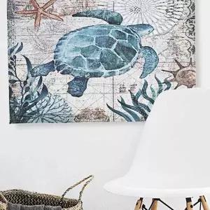 [보리보리/오너클랜]패브릭 거북 침실 거실 액자 대형 어 포스터 S