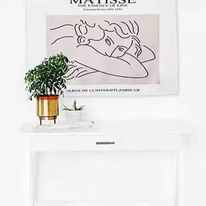 [보리보리/오너클랜]라인걸 어 포스터 거실 대형 침실 패브릭 액자 S