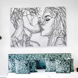 [보리보리/오너클랜]커플 대형 어 액자 포스터 거실 침실 패브릭 M