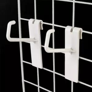 튼튼한 철망용 화이트 고리 8P 상품진열 전시 매장 가게 마트 진열용품